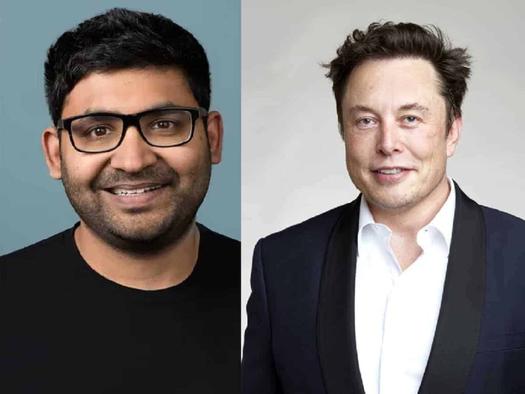 Elon Musk with Ex-CEO of Twitter (Parag Agrawal)